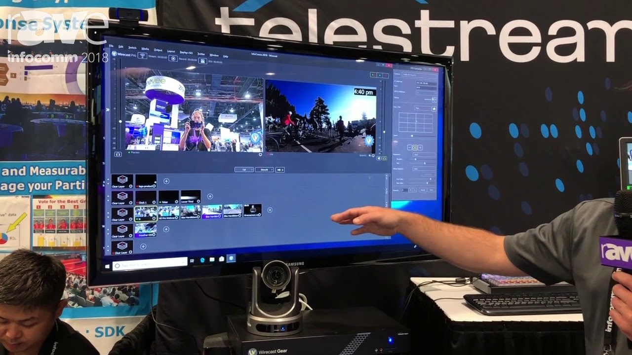 InfoComm 2018: Telestream Demos Wirecast Gear Full Production Switcher & Software