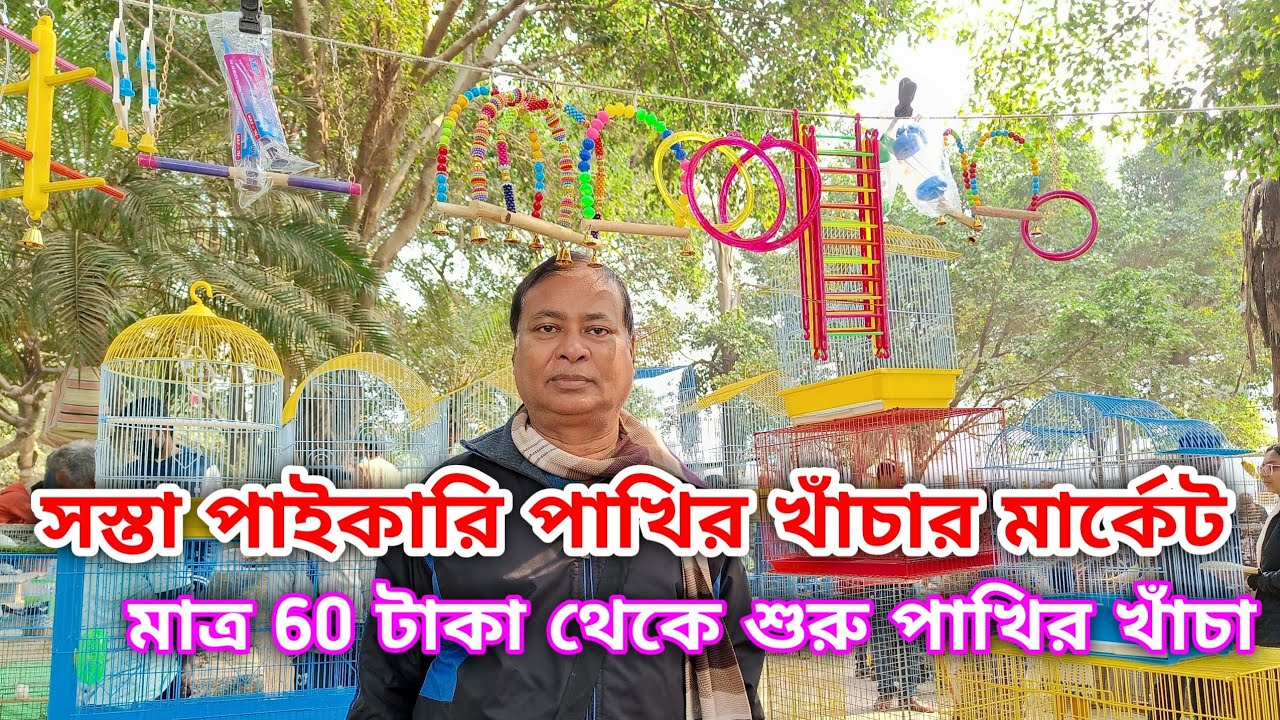60 টাকা থেকে শুরু পাখির খাঁচা 🦜|| পাইকারি দামে ফ্যান্সি খাঁচার মার্কেট || Naihati Pets Market