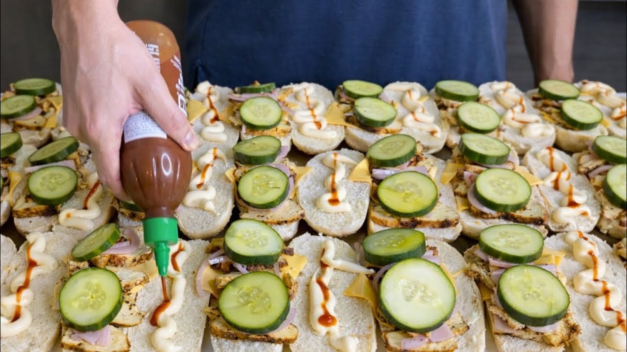 Meal prep semanal || 12 sándwiches de POLLO 
