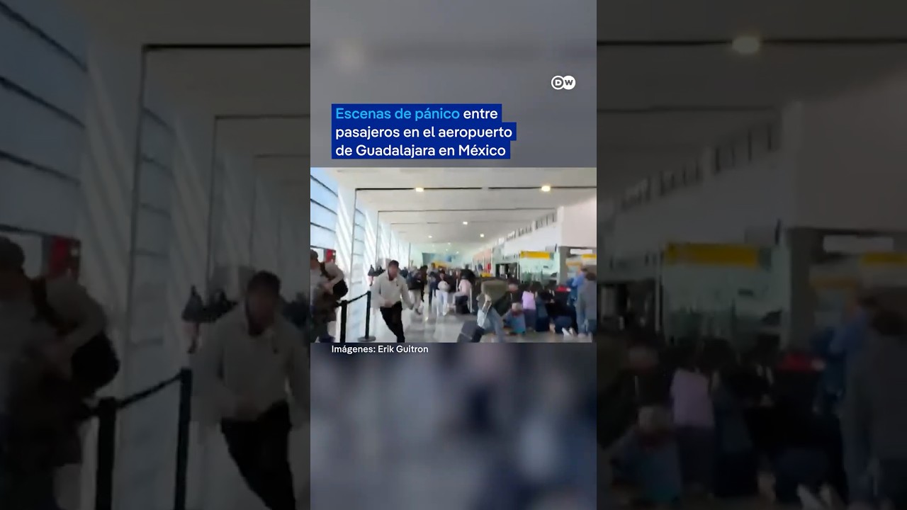 Escenas de p&aacute;nico entre pasajeros en aeropuerto de Guadalajara tras la muerte al narco m&aacute;s buscado