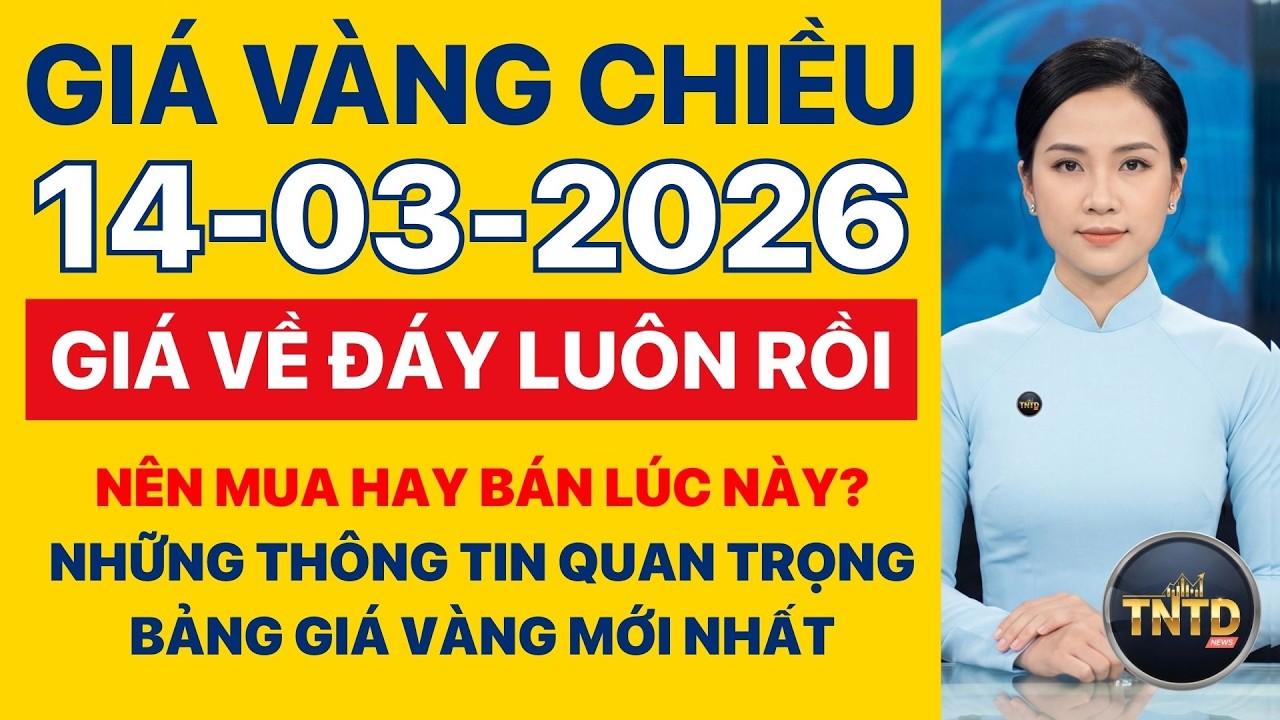 Giá vàng hôm nay | Chiều Ngày 14/3/2026 Giá vàng thế giới và trong nước, Giá bạc, Ngoại tệ, Bitcoin