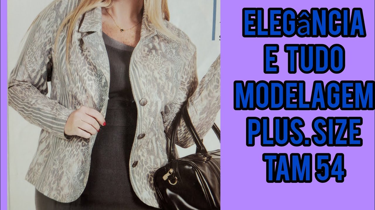 MODELAGEM DO BLAZER PLUS SIZE. TAM 54