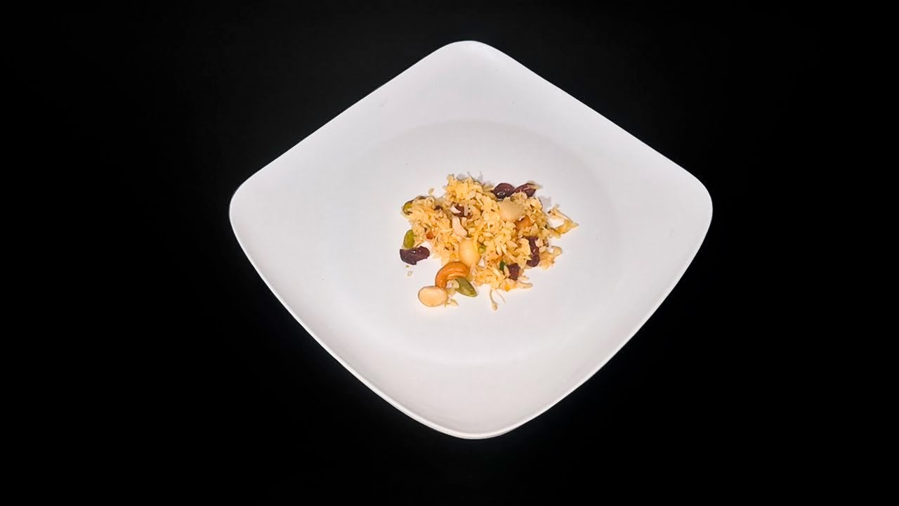 Arroz con naranja, jengibre y frutos secos