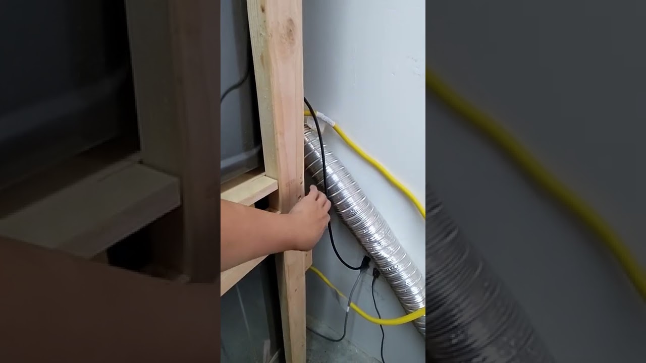 How I stacked a (Samsung) dryer on a (LG) washer without a stacking kit.