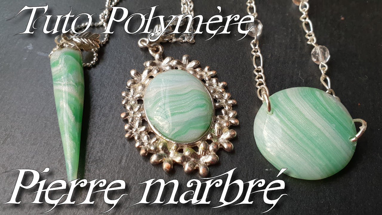 Tuto polym&egrave;re - pierre marbr&eacute;/ray&eacute;