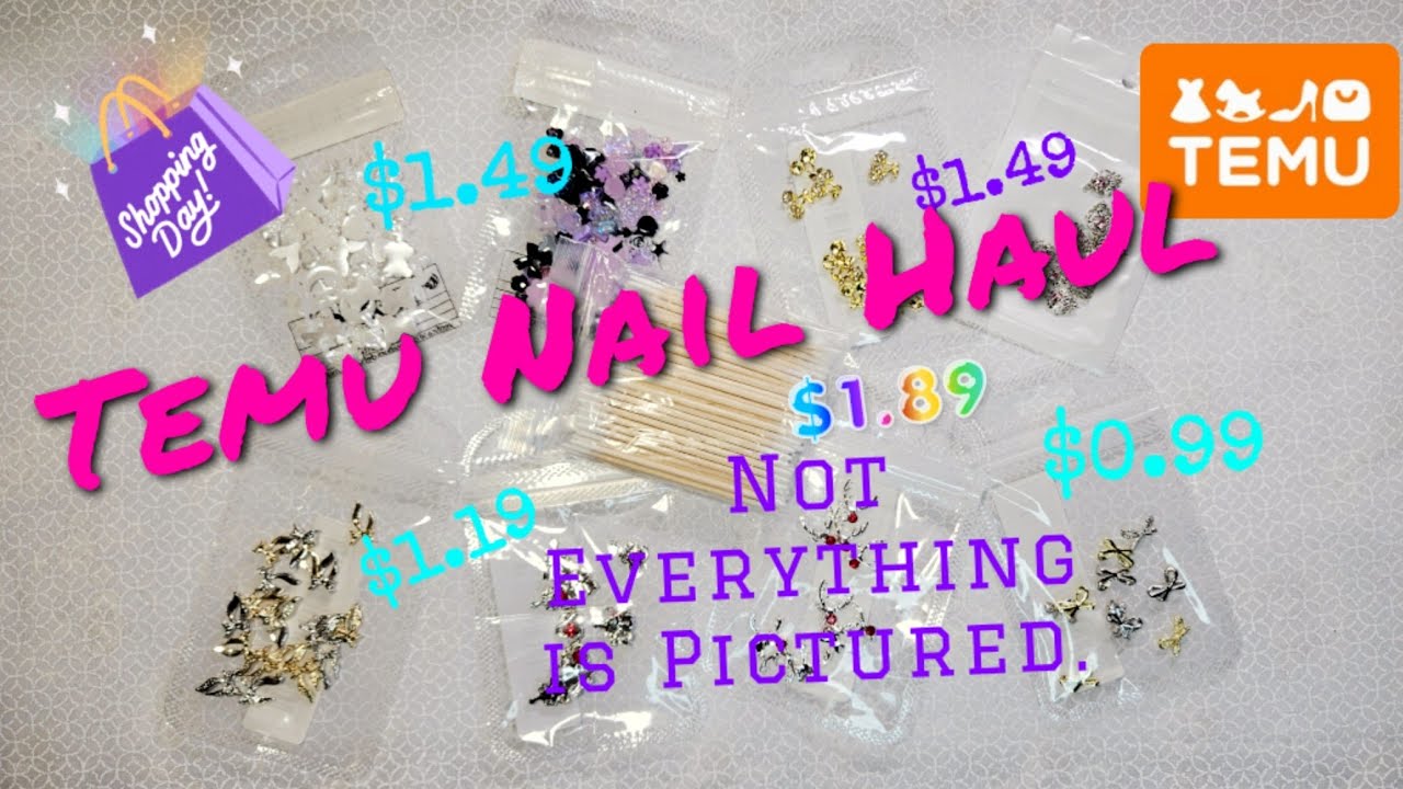 Luxury Nail Charms|Nailart Haul|$30 Dollar Haul|#beginnerfriendly|@temu
