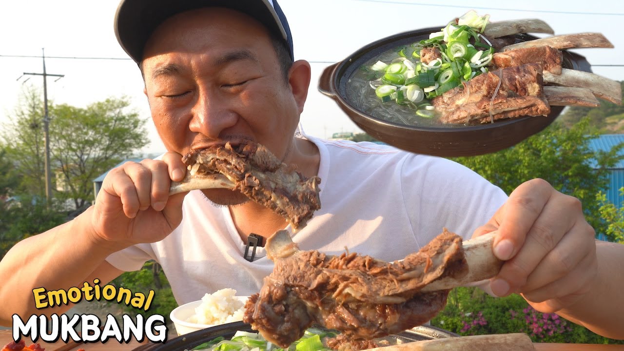 뜯어먹는 재미가 있는 왕갈비탕🍖먹방~!  Galbi-tang(Short Rib Soup) MUKBANG EATING SHOW