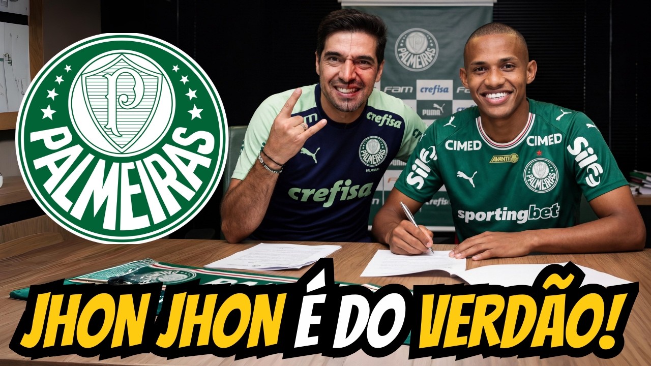 É OFICIAL E SURPREENDENTE! JOHN JOHN É O NOVO DONO DO MEIO-CAMPO DO PALMEIRAS!