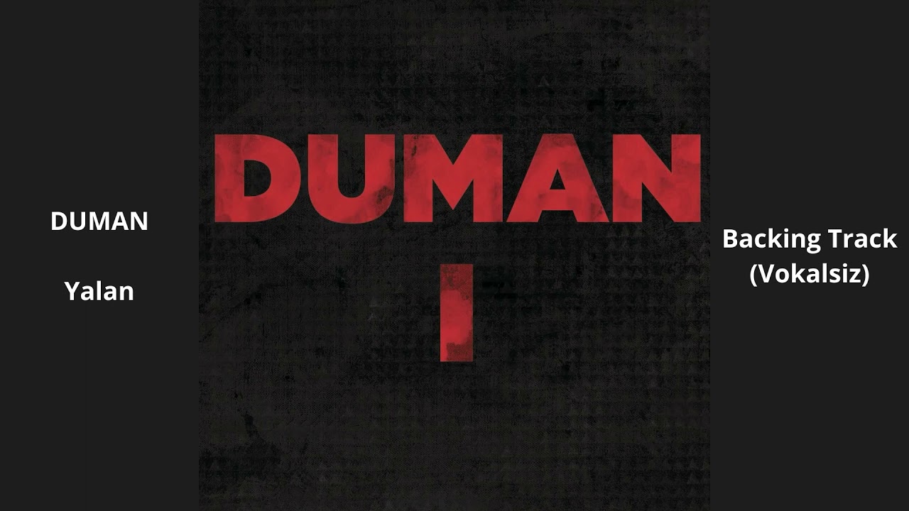 Duman - Yalan | Backing Track (Karaoke)