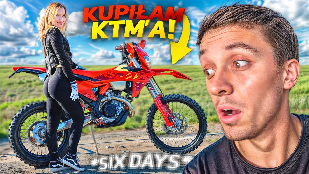 M&Oacute;J NOWY MOTOCYKL SUPERMOTO UNBOXING ft. Czerni & Kinny Zimmer
