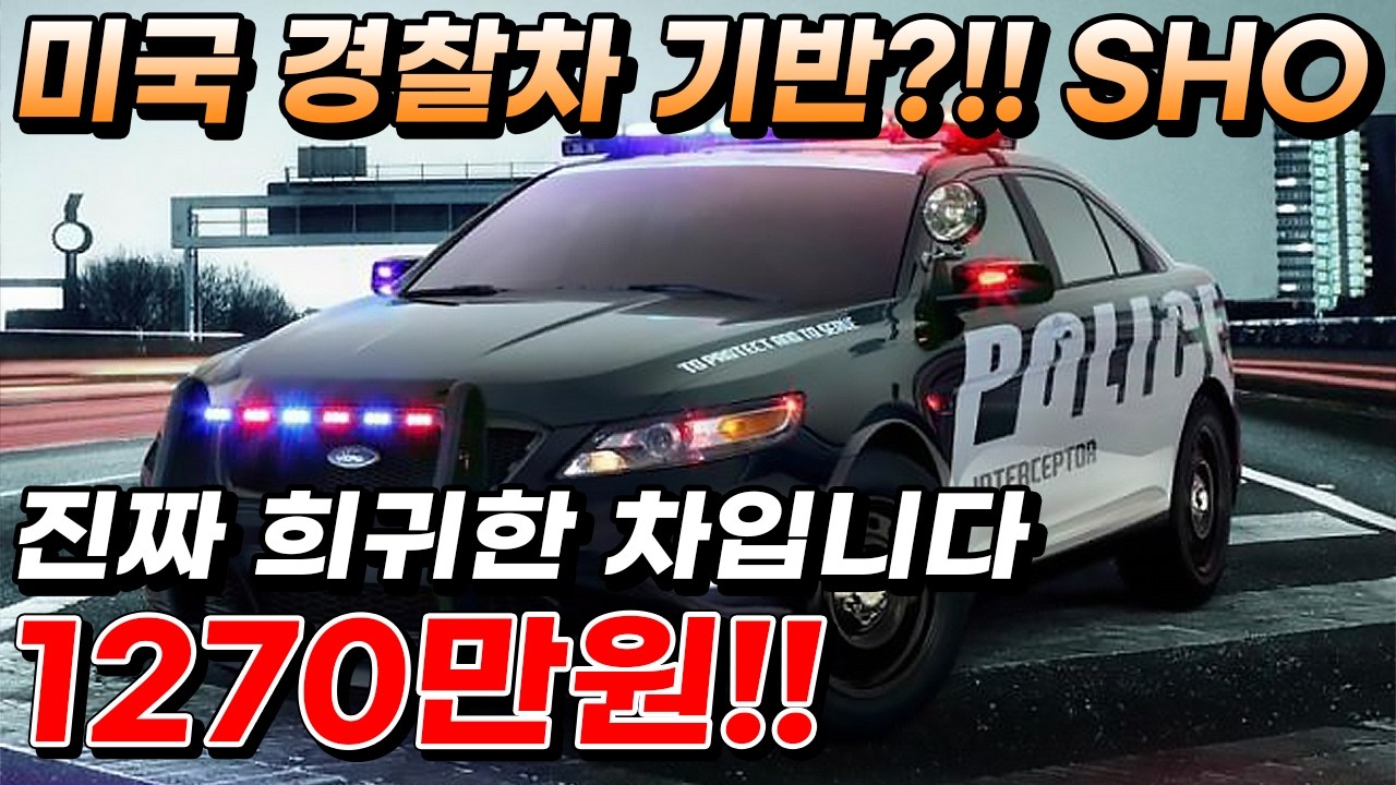 미국 경찰차 기반?!! SHO 진짜 희귀한 차입니다 1270만원!!