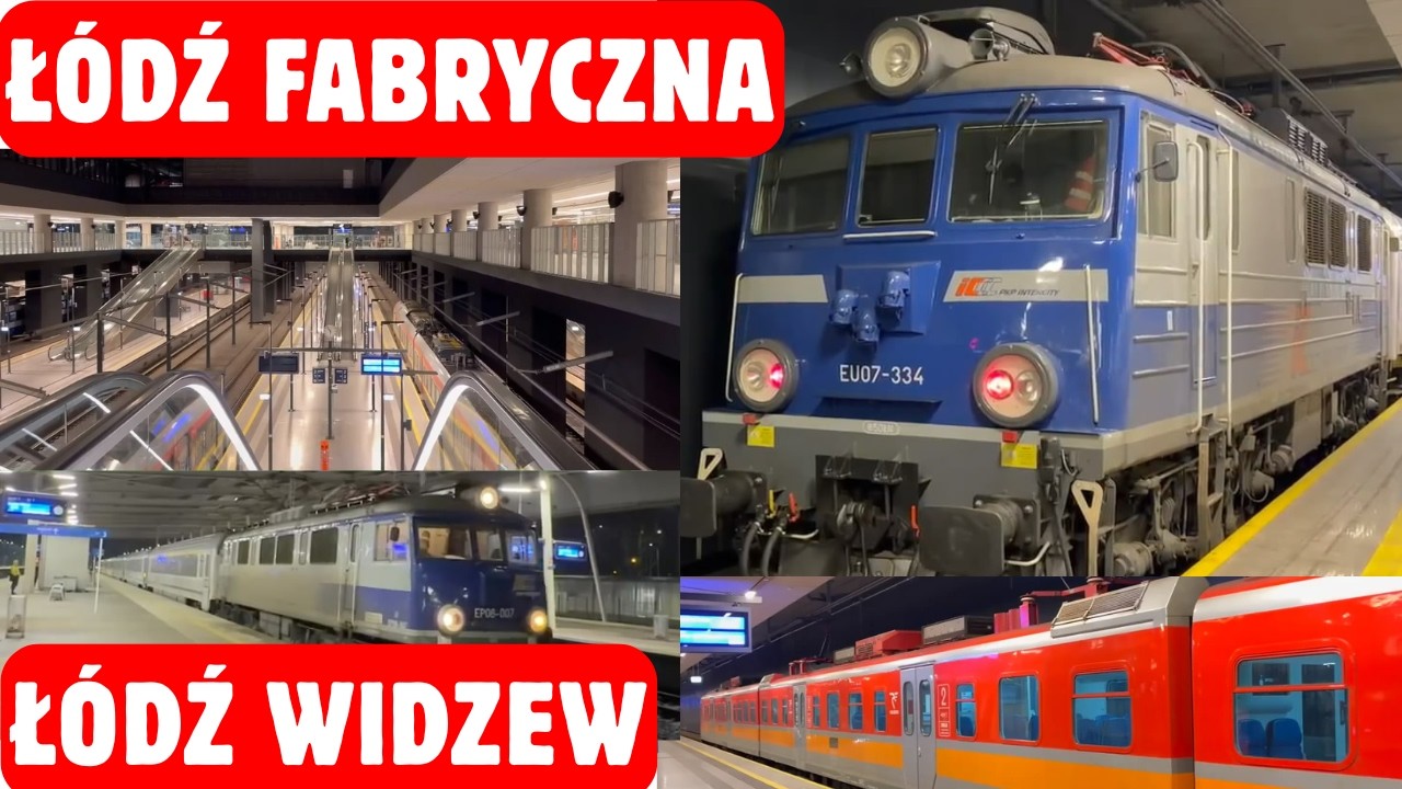 W końcu pojechałem do Łodzi obejrzeć pociągi i dworzec Ł&oacute;dź Fabryczna! Ł&oacute;dź Widzew