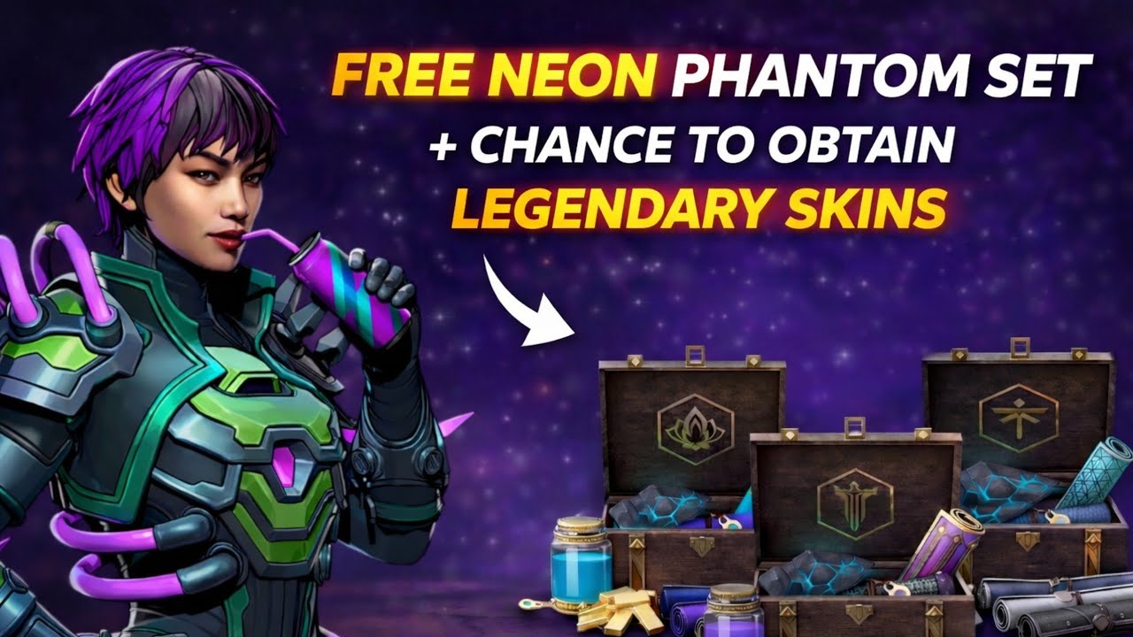 This week you are getting free NEON phantom set + chance to obtain legendary skins 🥳