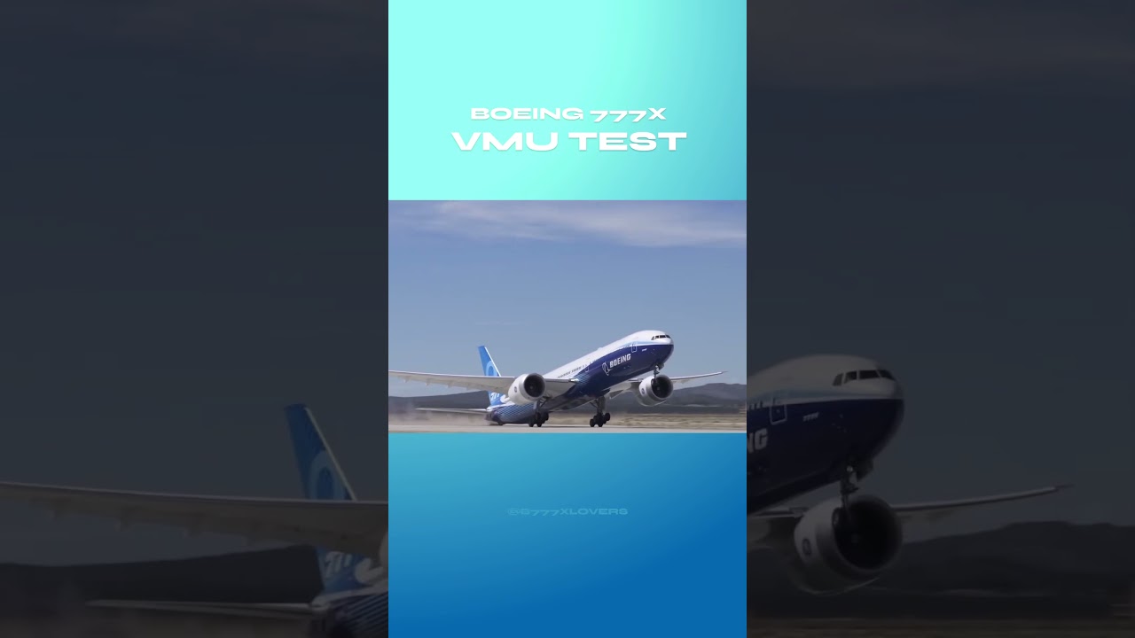 Boeing 777X VMU Test | Extreme Tail Strike Takeoff! #boeing777x #777x #777XVMUTest