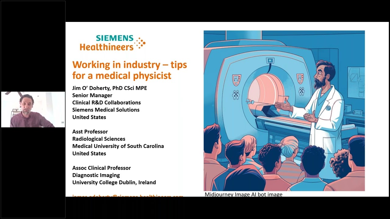 Early Career Group 'Working in Industry – tips for the Medical Physicist'  (1 h)