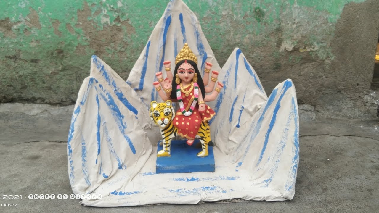 Durga Mata ka Murti decorate karne k 💘✨#like #maa #support #subscribe #likeforlikes #india #shiv