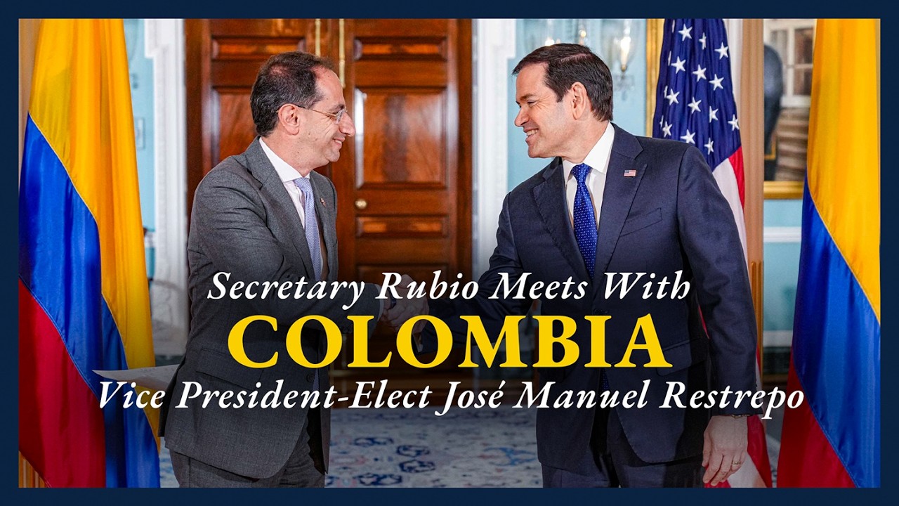 Secretary Rubio meets with Colombian Vice President-Elect Jos&eacute; Manuel Restrepo