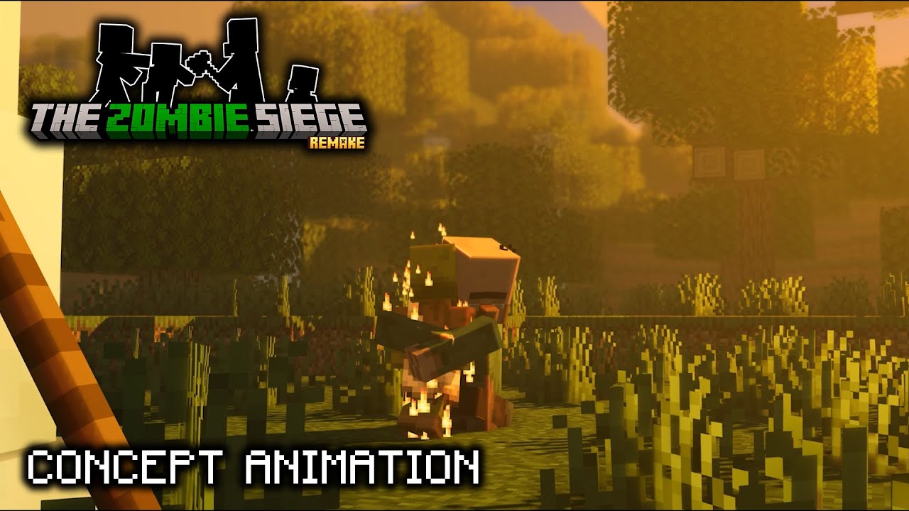 The Zombie Siege Remake - Concept Minecraft Animation