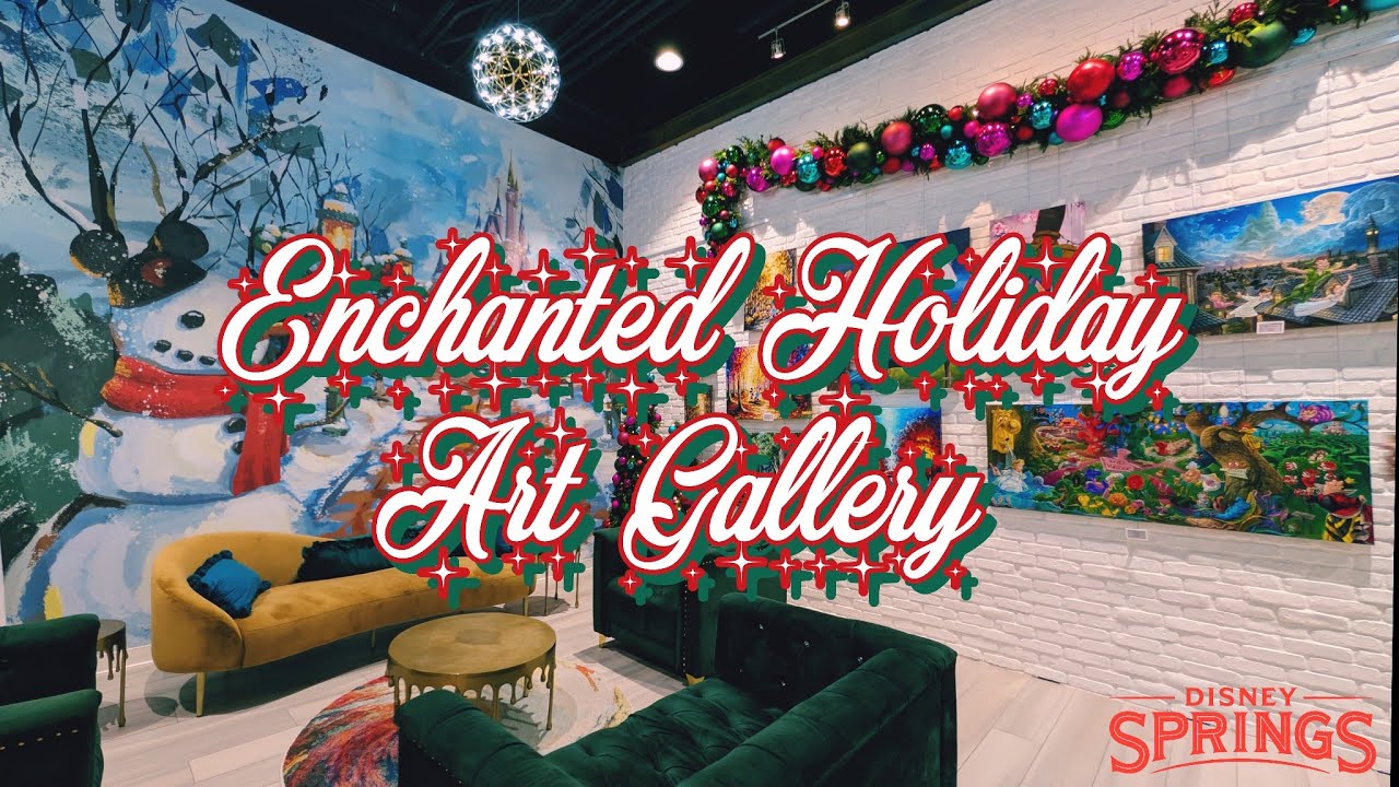 Disney Springs New Enchanted Holiday Art Gallery Store Now Open