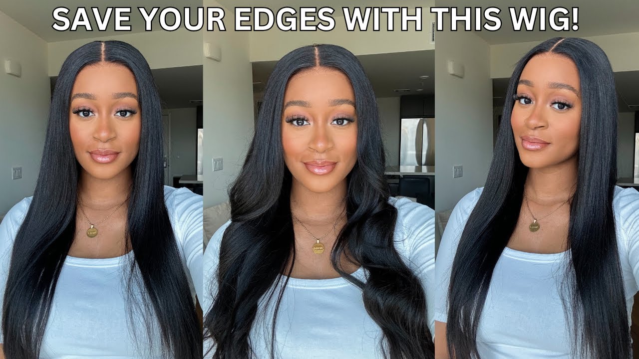 BEGINNER FRIENDLY GLUELESS WIG | ISEE HAIR M-CAP YAKI STRAIGHT WIG