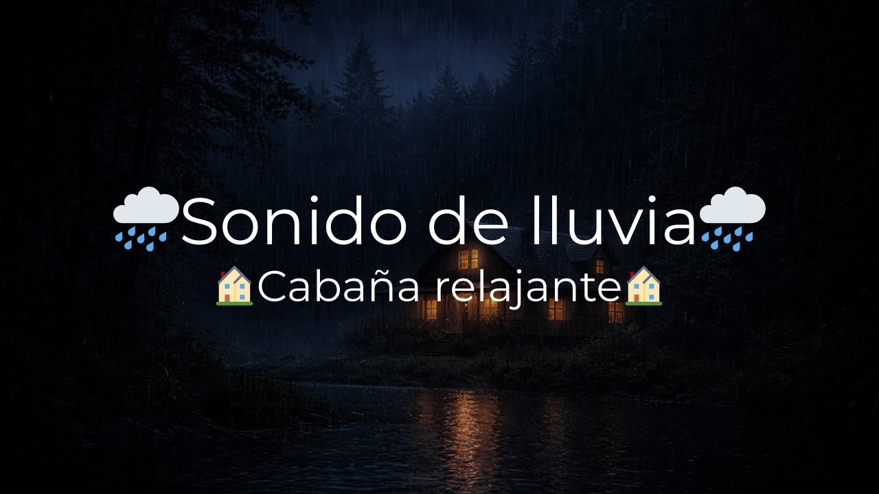 🌧️ Sonido de Lluvia en Cabaña Relajante | Ambiente Tranquilo para Dormir