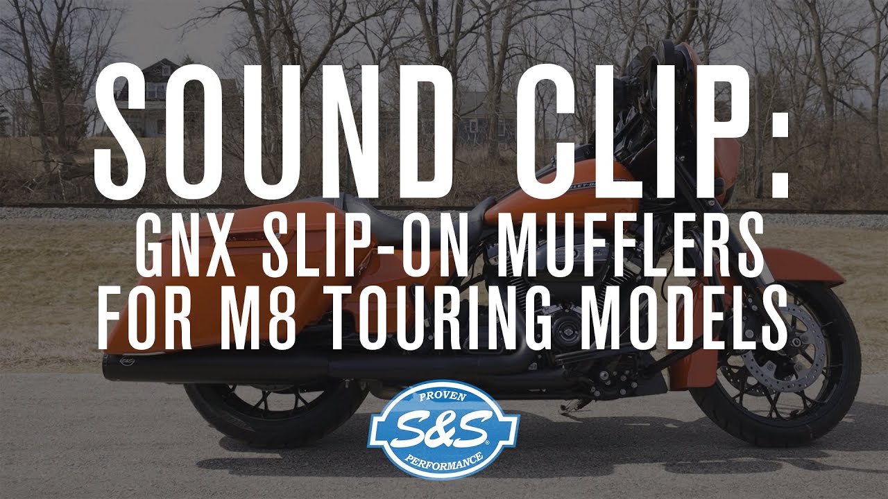 S&S Cycle - GNX Slip-On Mufflers for M8 touring models - Sound