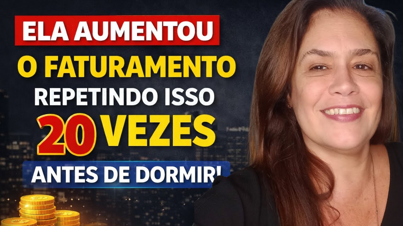 REPETIÇÃO PODEROSA! ELA AUMENTOU O FATURAMENTO REPETINDO ISSO 20 VEZES ANTES DE DORMIR!