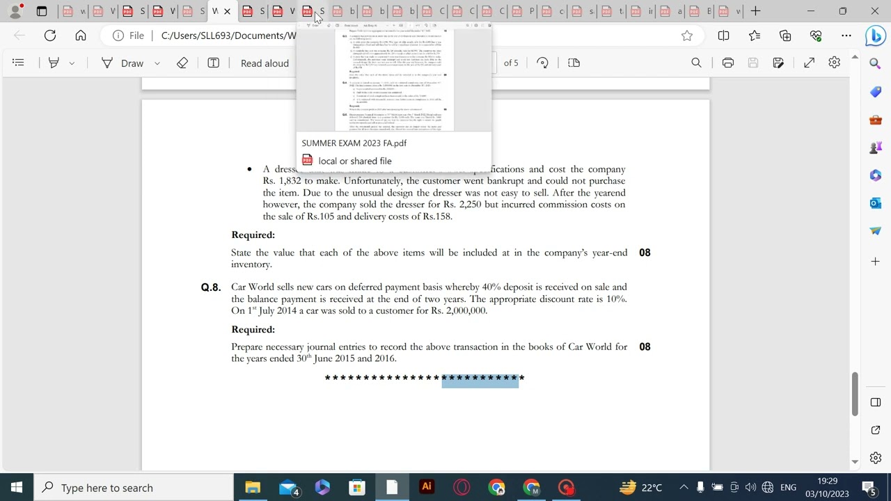 PIPFA(IFRS 15) past paper solution winter exam 2021&summer exam 2023 |Exam tips and tricks.