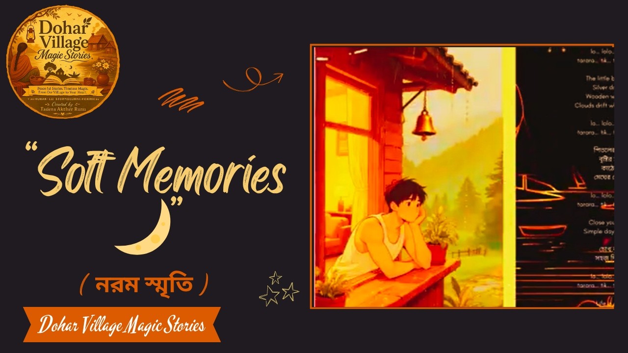 Rainy Village Life Musical Animation 🌧️ | Peaceful Mindfulness Song | Dohar Village Magic Stories