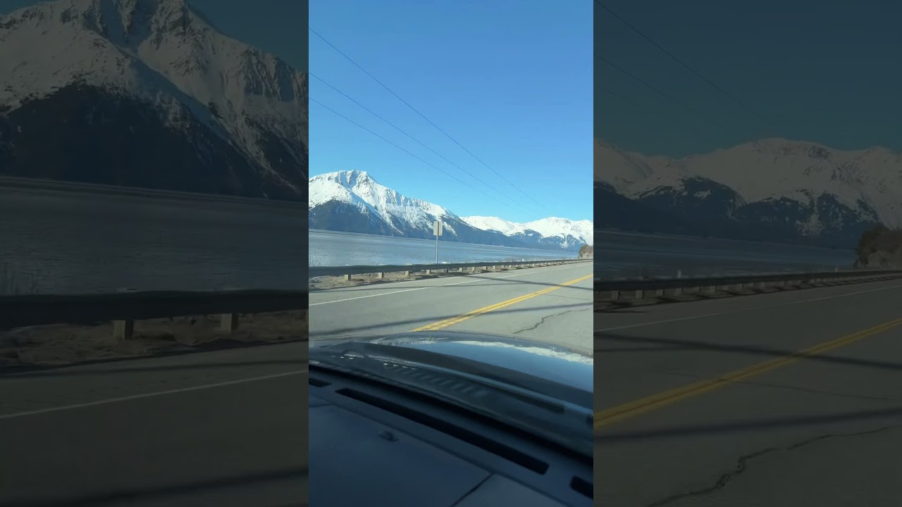 Journey through Alaska's Stunning Spring Landscapes: A Road Trip Adventure #shorts  #spring #alaska