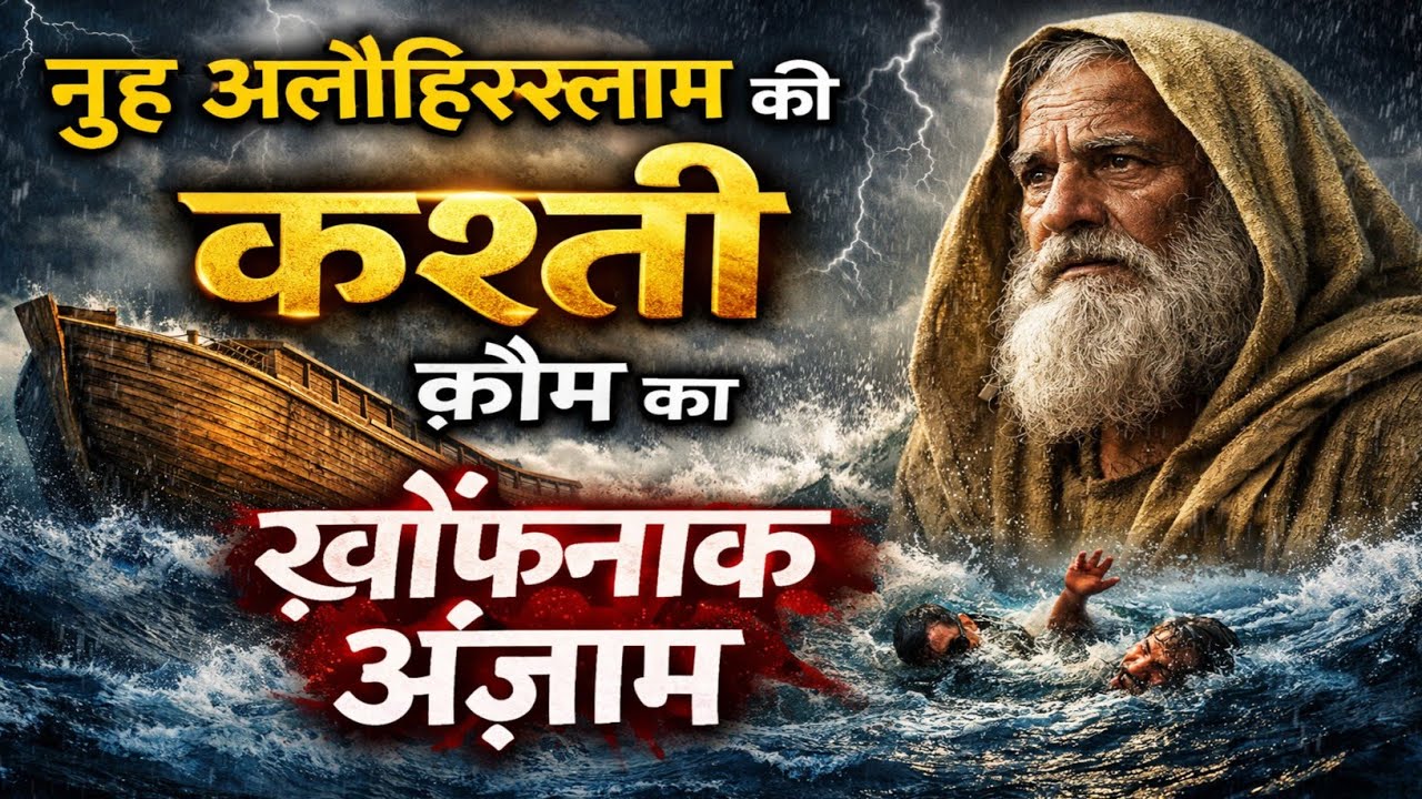 हज़रत नूह अलैहिस्सलाम का मुकम्मल वाक़िया | क़ौम कैसे डूबी | कश्ती और तूफ़ान |क़ौम पर अल्लाह का अज़ाब