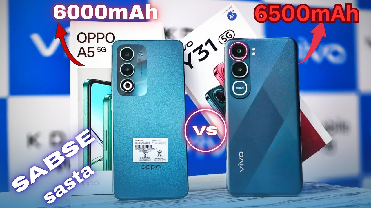 VIVO Y31 vs OPPO A5 First Unboxing & Review 💯🔥