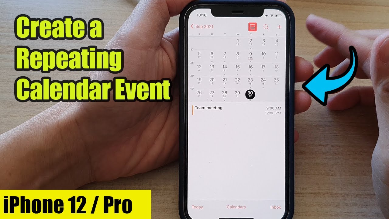 iPhone 12: How to Create a Recurring/Repeating Calendar Event