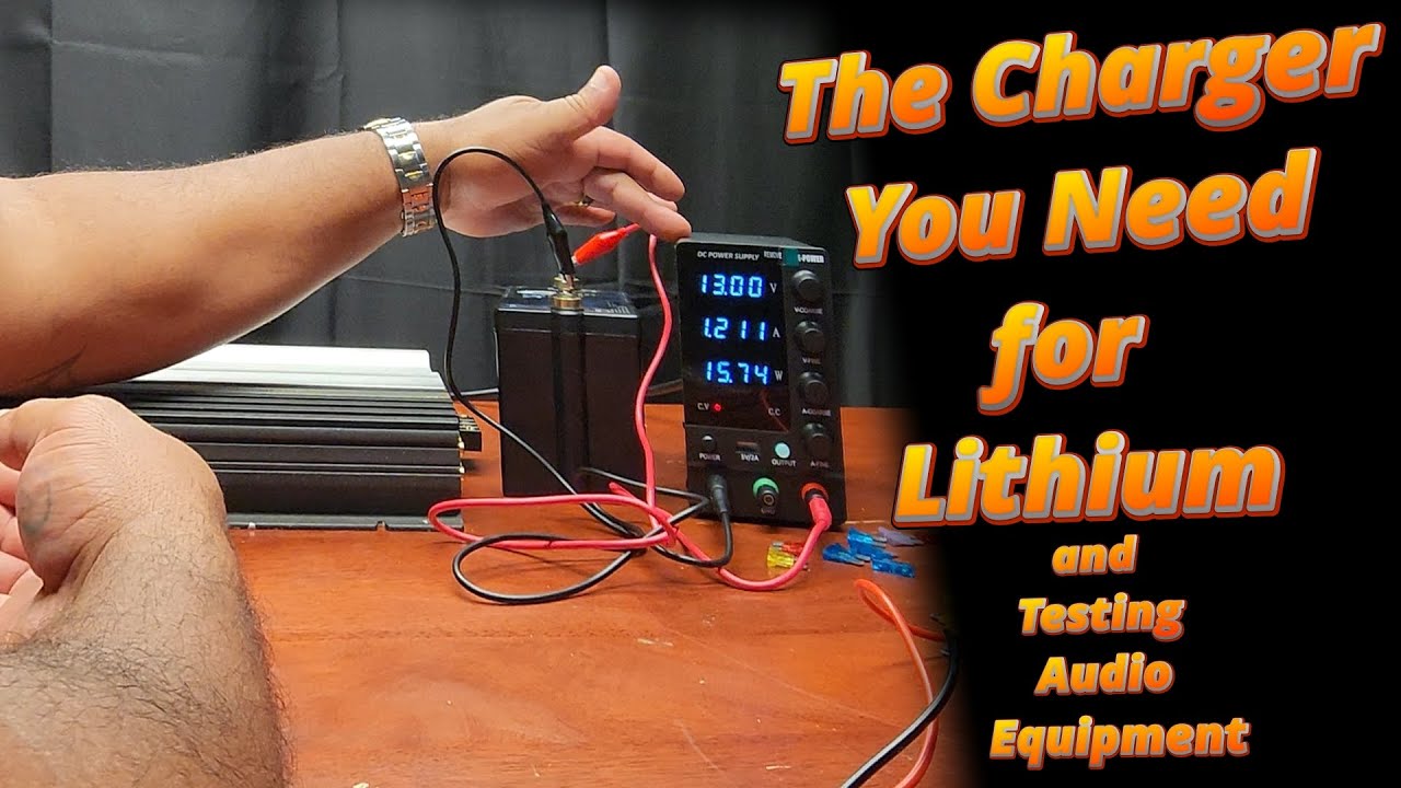 The Charger you need for lithium Batteries and Car Audio and Two Examples of How to Use It .......