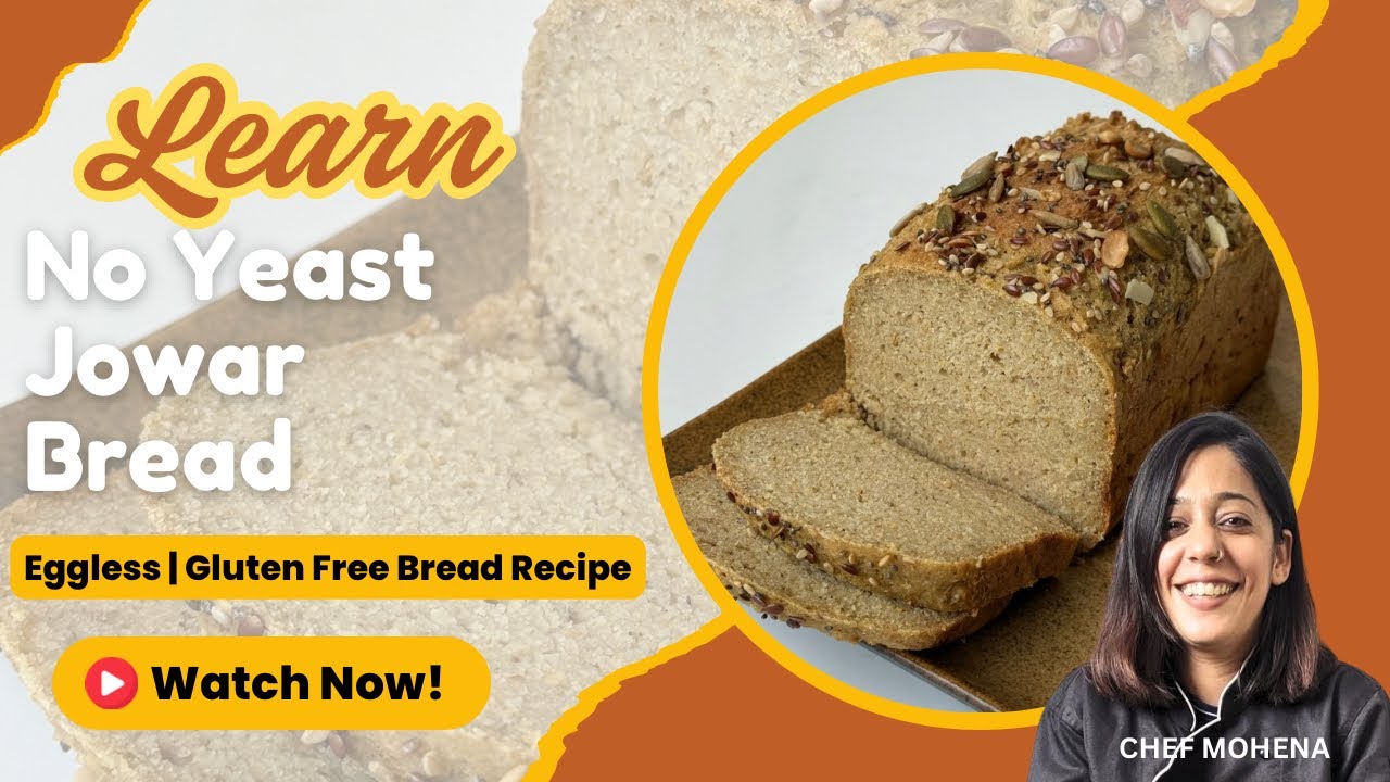 No Yeast, No Gluten! Easy Jowar Bread Recipe | Healthy & Eggless