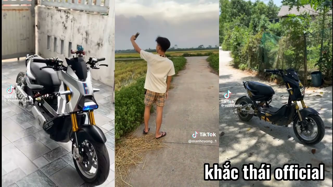 ll tiktok ll tổng hợp các vd xe điện độ đẹp trên tiktok ll khắc thái officiall