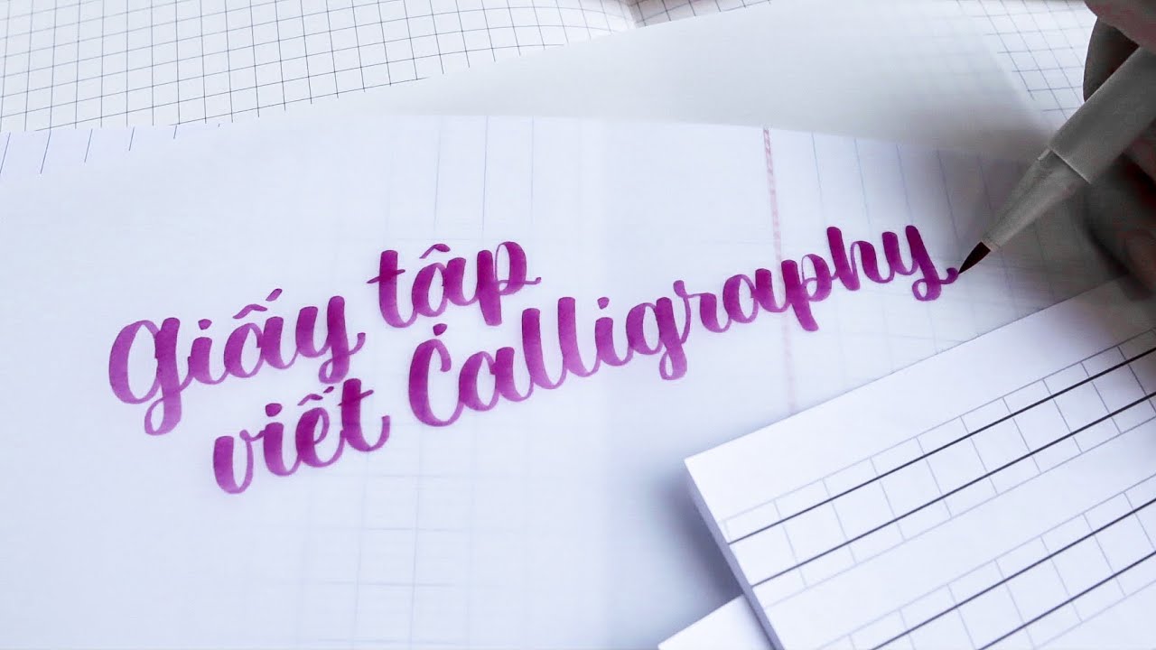 Cách Chọn Giấy Tập Viết Calligraphy / Brush Lettering | Happy Hidari