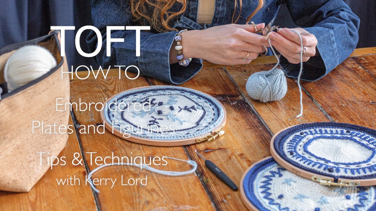 Embroidered Plates and Figurines