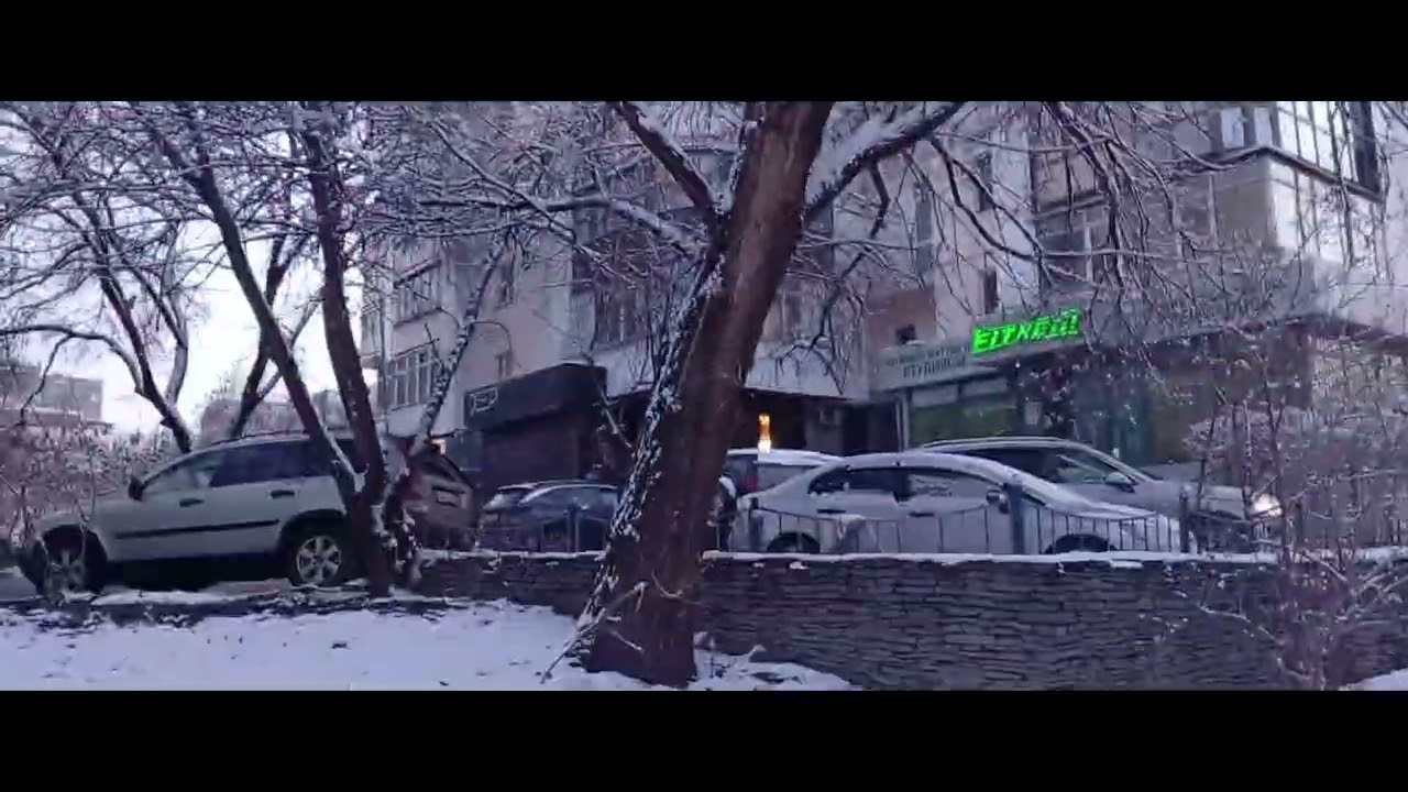 мкр. Самал. Зимняя прогулка 2026. 2 серия.