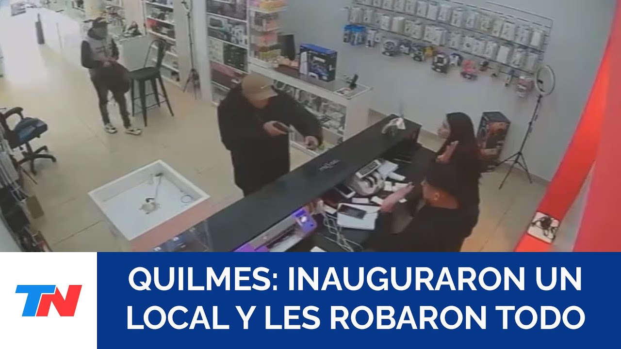 Abrió un local de venta de celulares en Quilmes y apenas dos días después le robaron todo