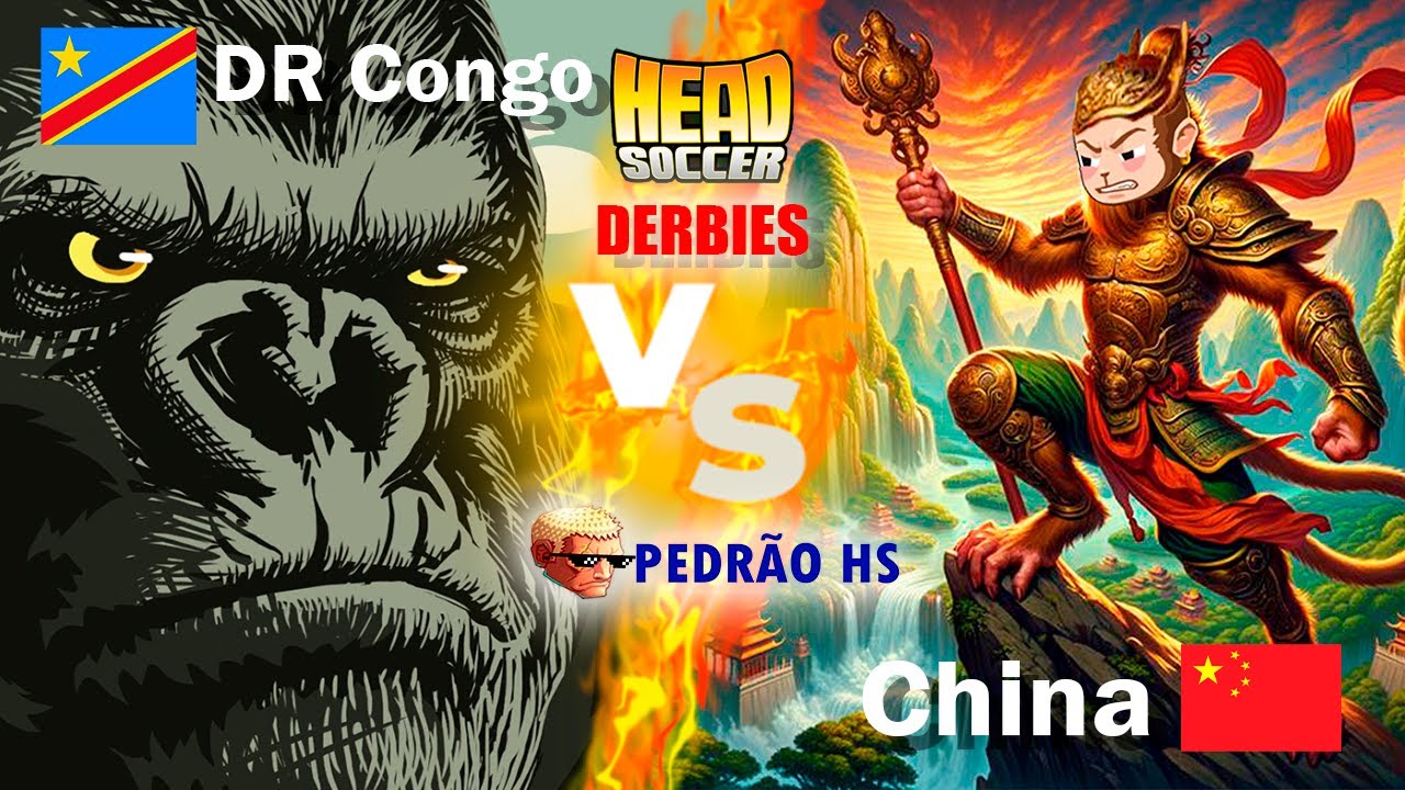 Head Soccer: DERBIES | King Kong (DR CONGO) vs. Sun Wukong (CHINA) | APES BATTLE | PEDRÃO HS
