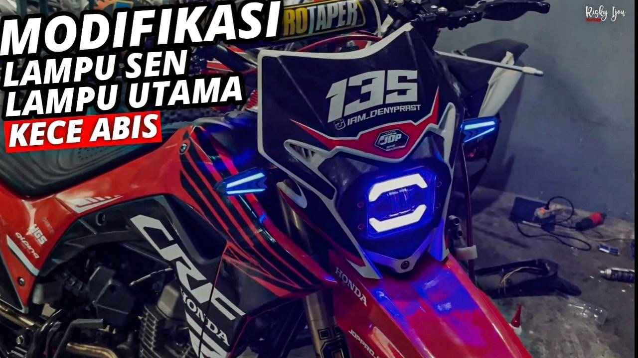 TUTORIAL MASANG LAMPU SEAN RUNNING DI CRF 150L || AUTO GANTENG