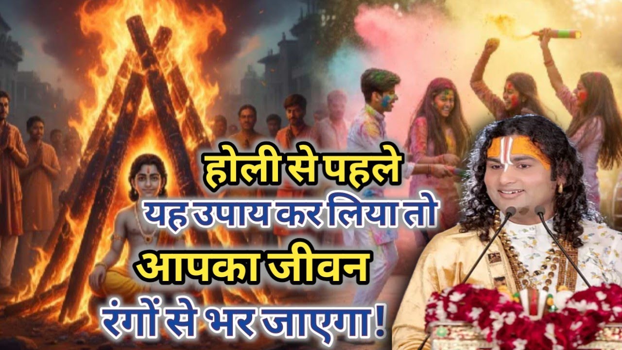होली से पहले ये एक उपाय कर लो | जीवन खुशियों और रंगों से भर जाएगा | गुरु अनिरुद्ध आचार्य जी