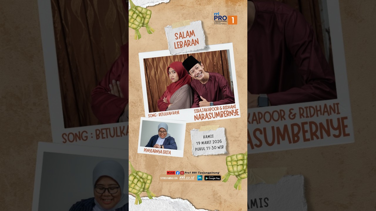 Salam Lebaran Kamis, 19 Maret 2026 / 29 Ramadhan 1447 H