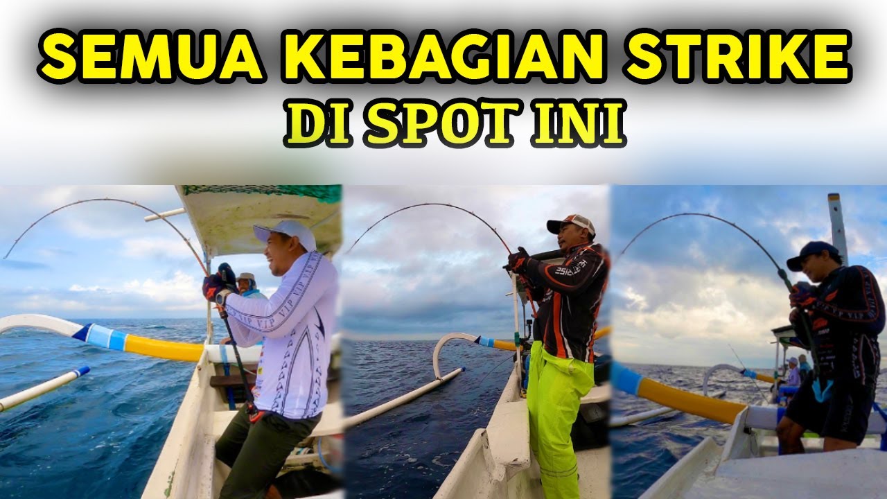 MANCING BARENG FISH HUNTER BALI SEMUA KEBAGIAN STRIKE || ROD HEARTY RISE + REEL WIKI VIP 3000