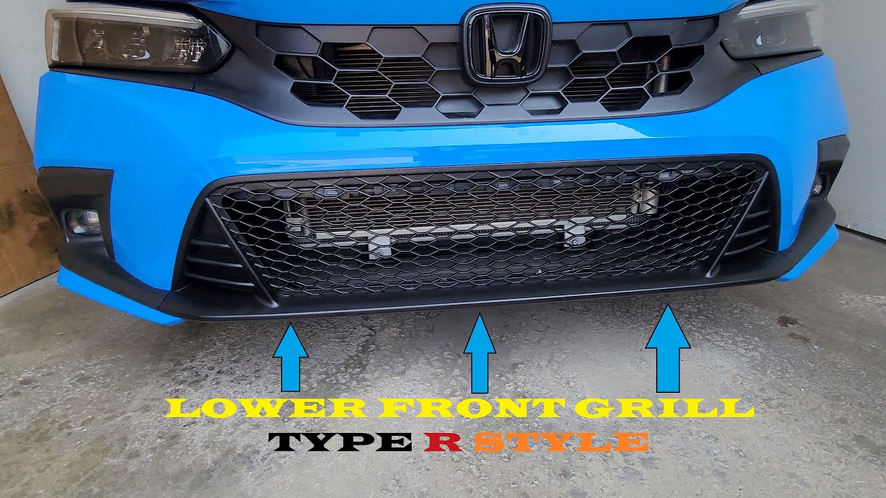 Нижняя решетка радиатора Civic Type R для США и Канады | Модификации не требуются | Прямая замена