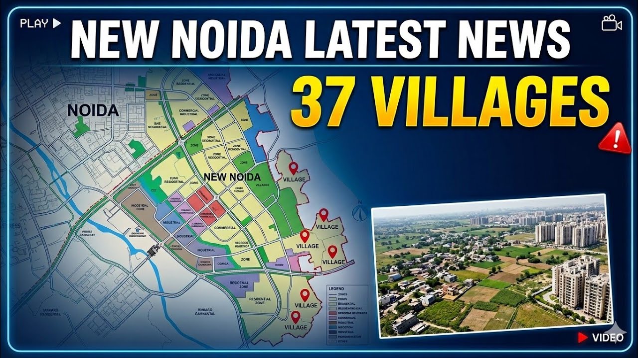New Noida 15 Villages 2041 Master Plan latest news compensation price update