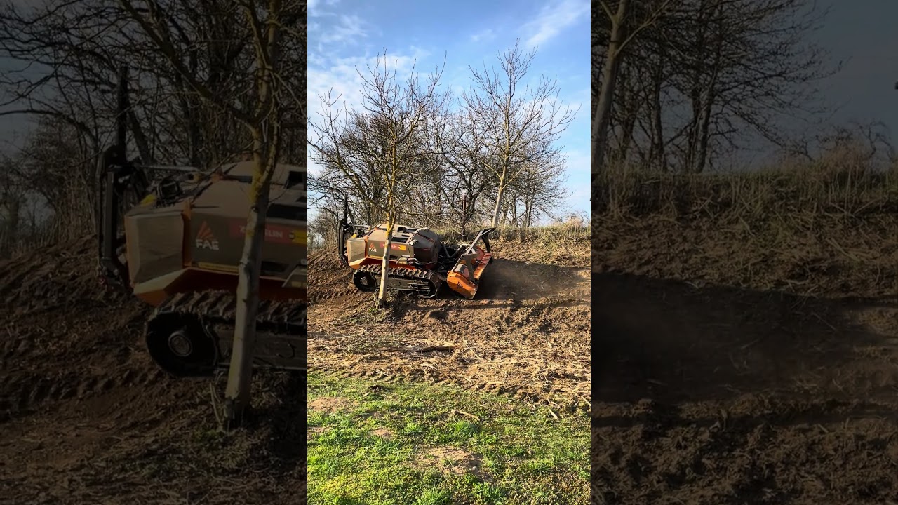 Mulčov&aacute;n&iacute; svahu p&aacute;sov&yacute;m mulčerem FAE | Likvidace n&aacute;letů