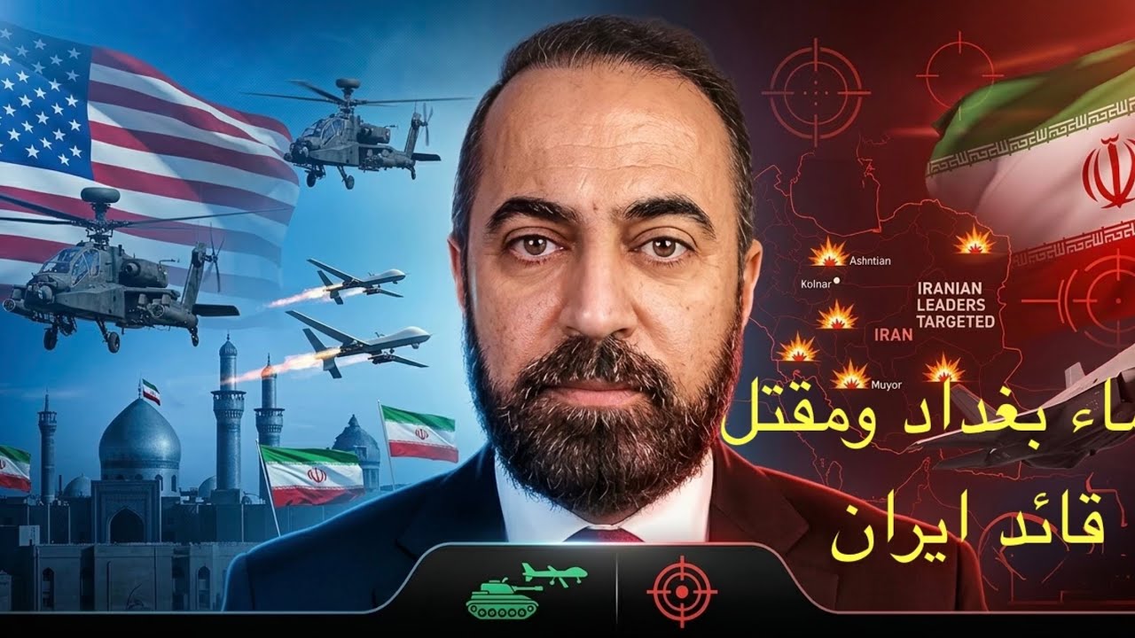 مقتل قائد ايران عراقي الأصل وسماء بغداد تشتعل 
