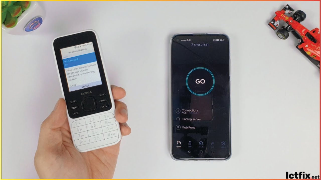 Nokia 6300 4G Wifi Hotspot Speed Test and How to turn on Wifi share